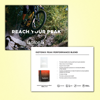 Isotonix® Peak Performance Blend Postcard