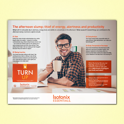 Isotonix® Turn Up Infographic Flyer