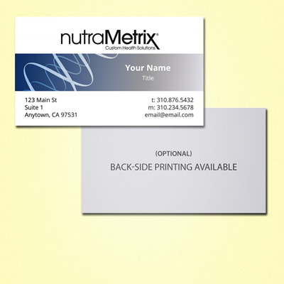 nutraMetrix Business Card (Design 3)