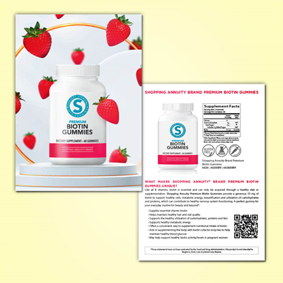 Premium Biotin Gummies Postcard